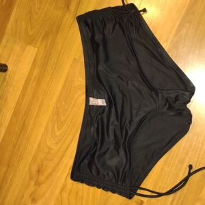 Victoria's Secret boy shorts ruched tie side bathing suit bottoms L NWOT